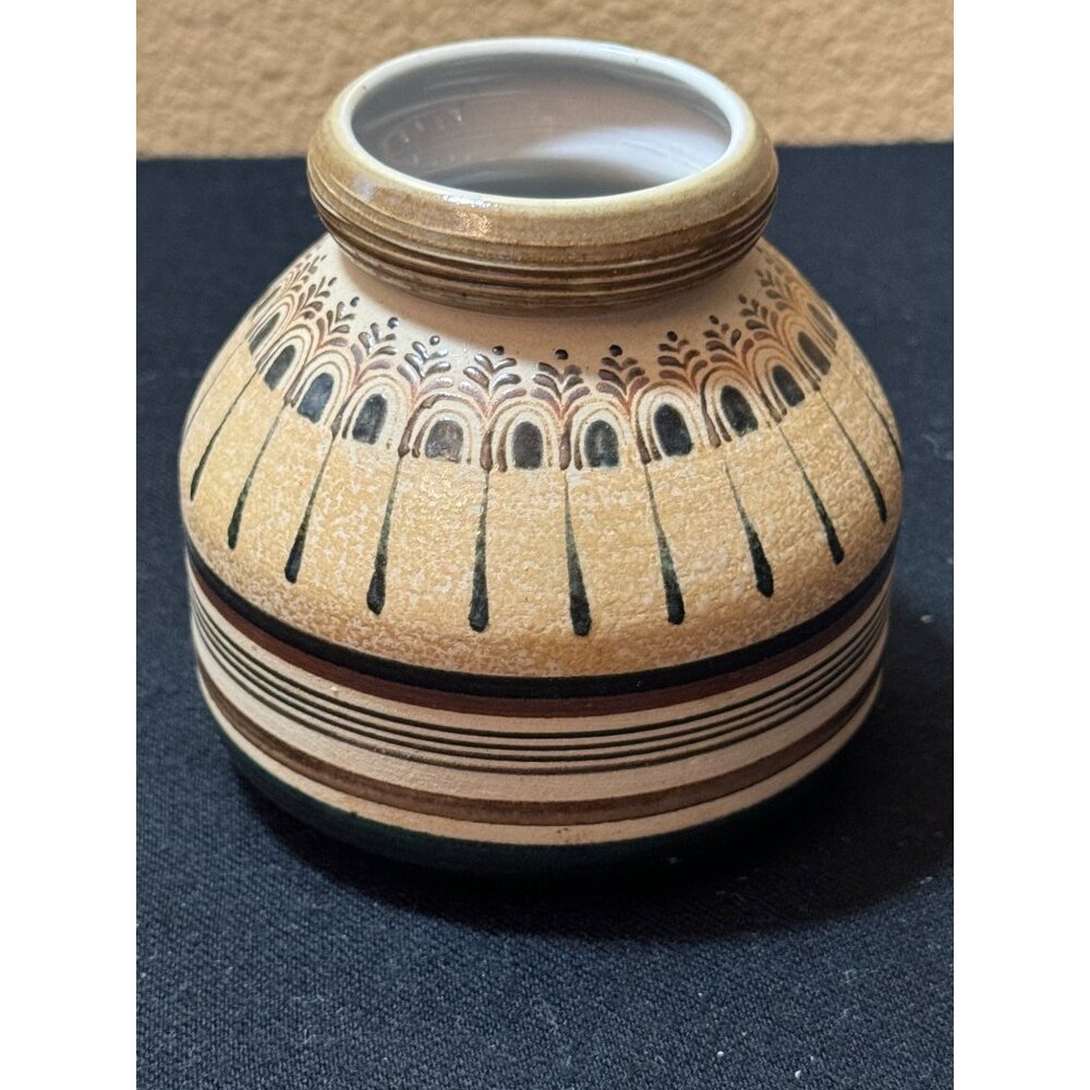 Punjiang Thailand Pottery Clay Small Glazed Bud Vase